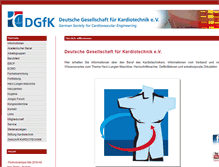 Tablet Screenshot of dgfkt.de
